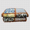 Hand Block Print & Patchwork Double bed Quilt 