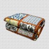 Hand Block Print & Patchwork Double bed Quilt 