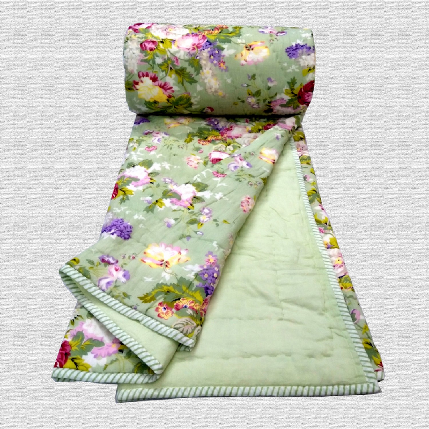 Designer Printed Quilted Bed Covers 