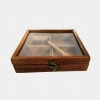 Multiutility Wooden Dry fruit box with 4 wooden containers  