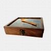 Multiutility Sheesham Wood Masala Box with 9 wooden  containers  